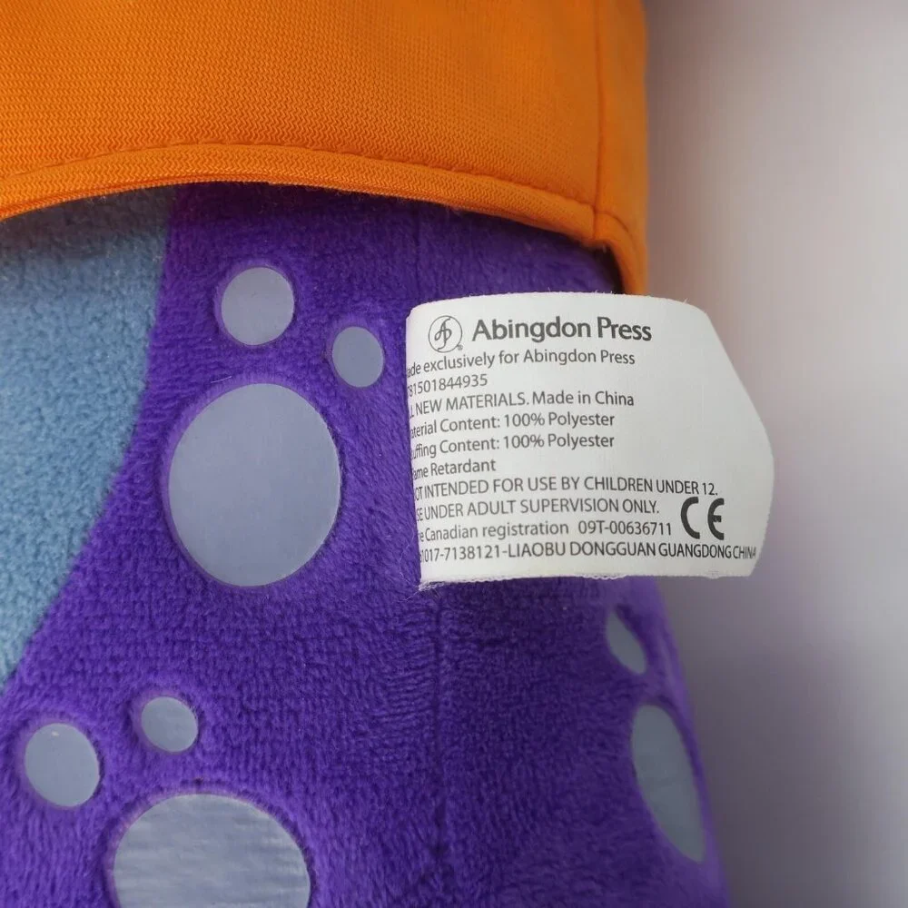 Rolling River Rampage Romper VBS Purple Otter 25” Plush Puppet Abingdon Press - Picture 6 of 6